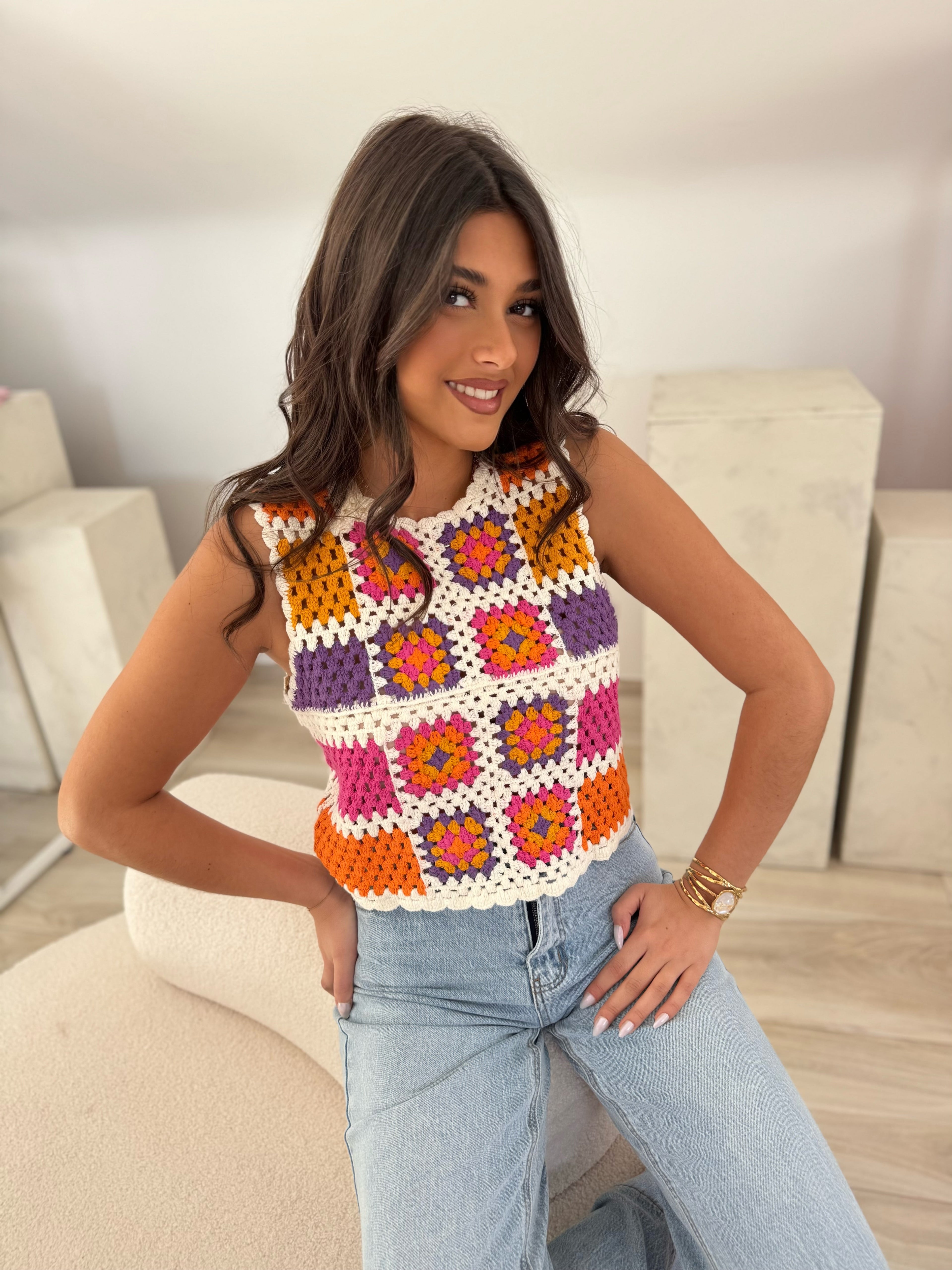Top crochet Violette
