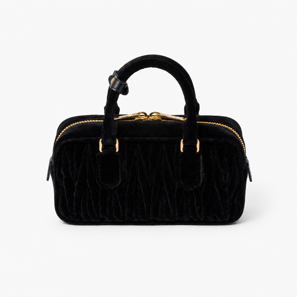 Sac Arcadie en Velours Matelassé