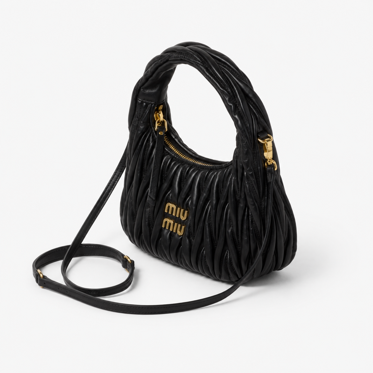 Sac Hobo Wander en Cuir Nappa Matelassé