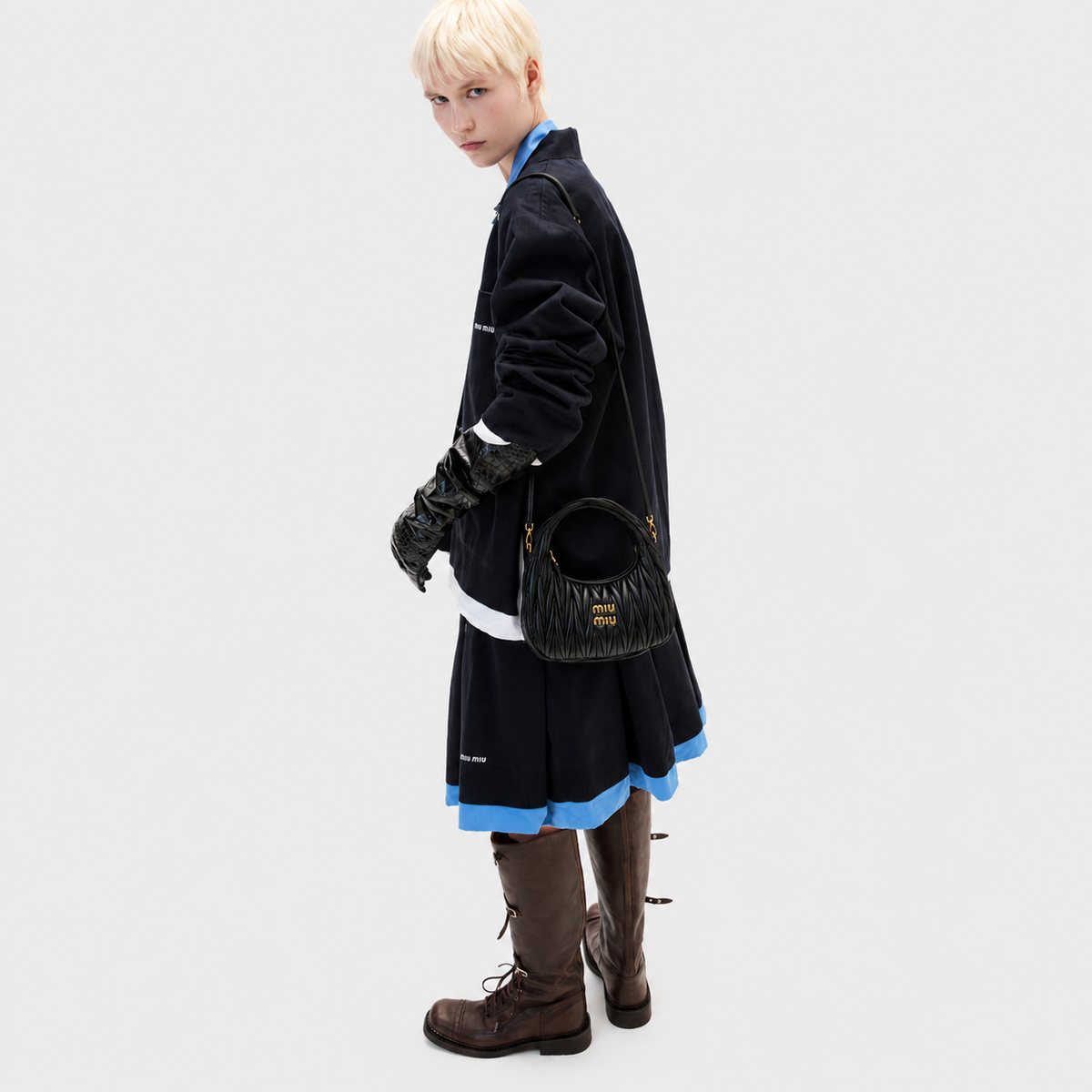 Sac Hobo Wander en Cuir Nappa Matelassé