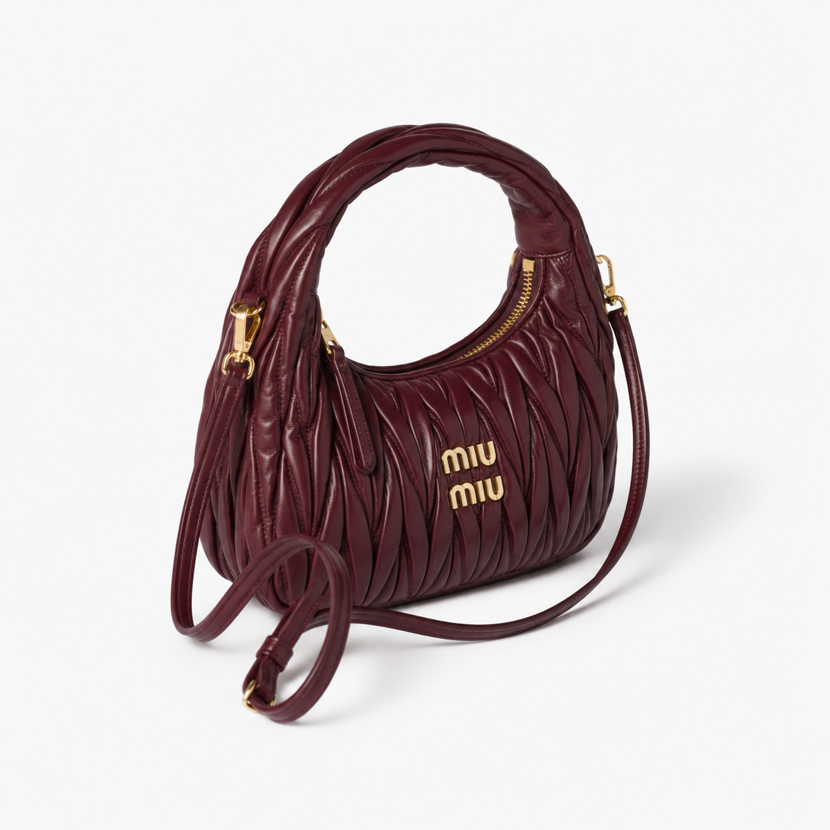 Sac Hobo Wander en Cuir Nappa Matelassé