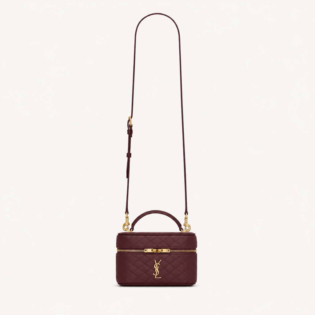 Gaby Vanity Bag en Cuir d'Agneau
