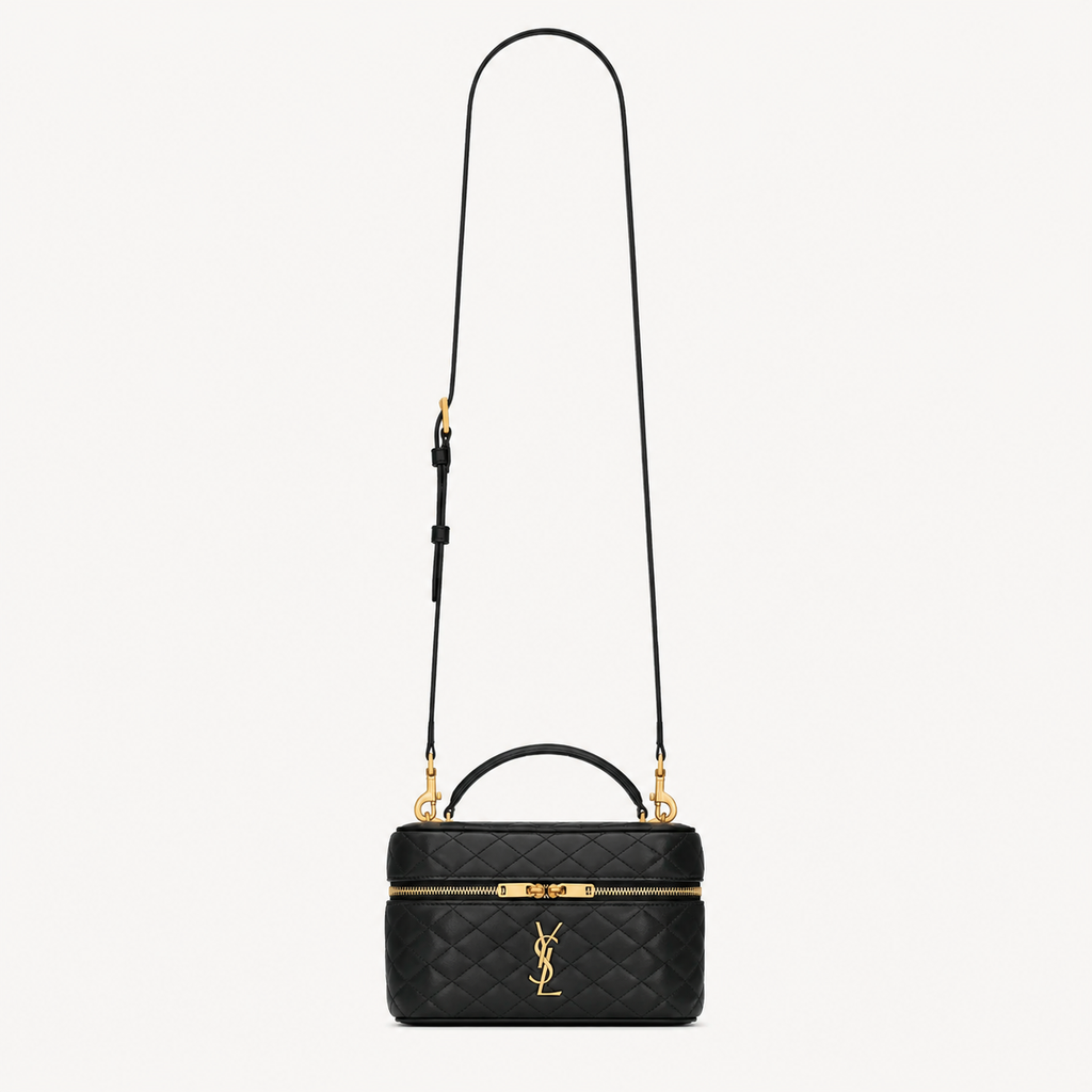 Gaby Vanity Bag en Cuir d'Agneau