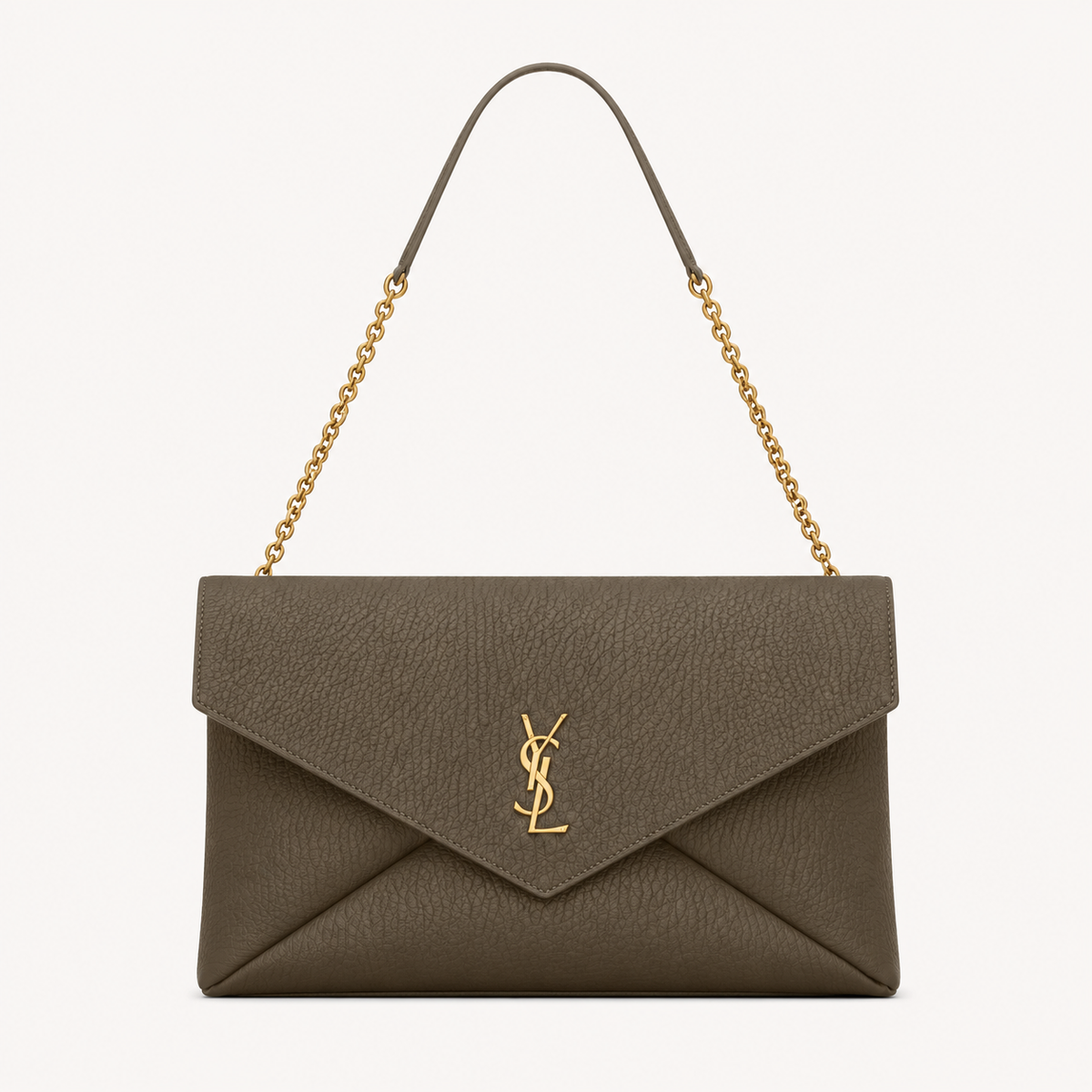 Cassandre Large Pochette à Chaîne en Cuir d'Agneau