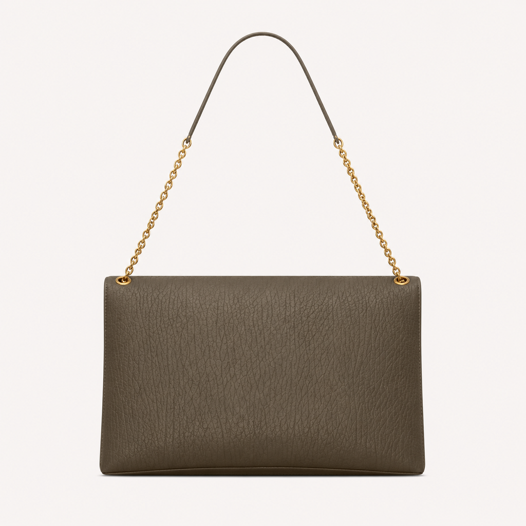 Cassandre Large Pochette à Chaîne en Cuir d'Agneau