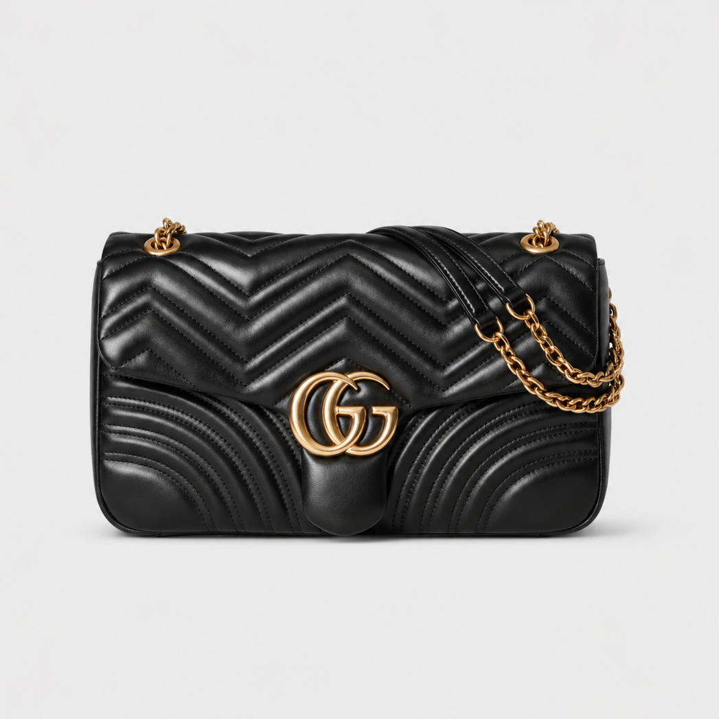 Sac à Épaule Grand Format à Motif GG Marmont