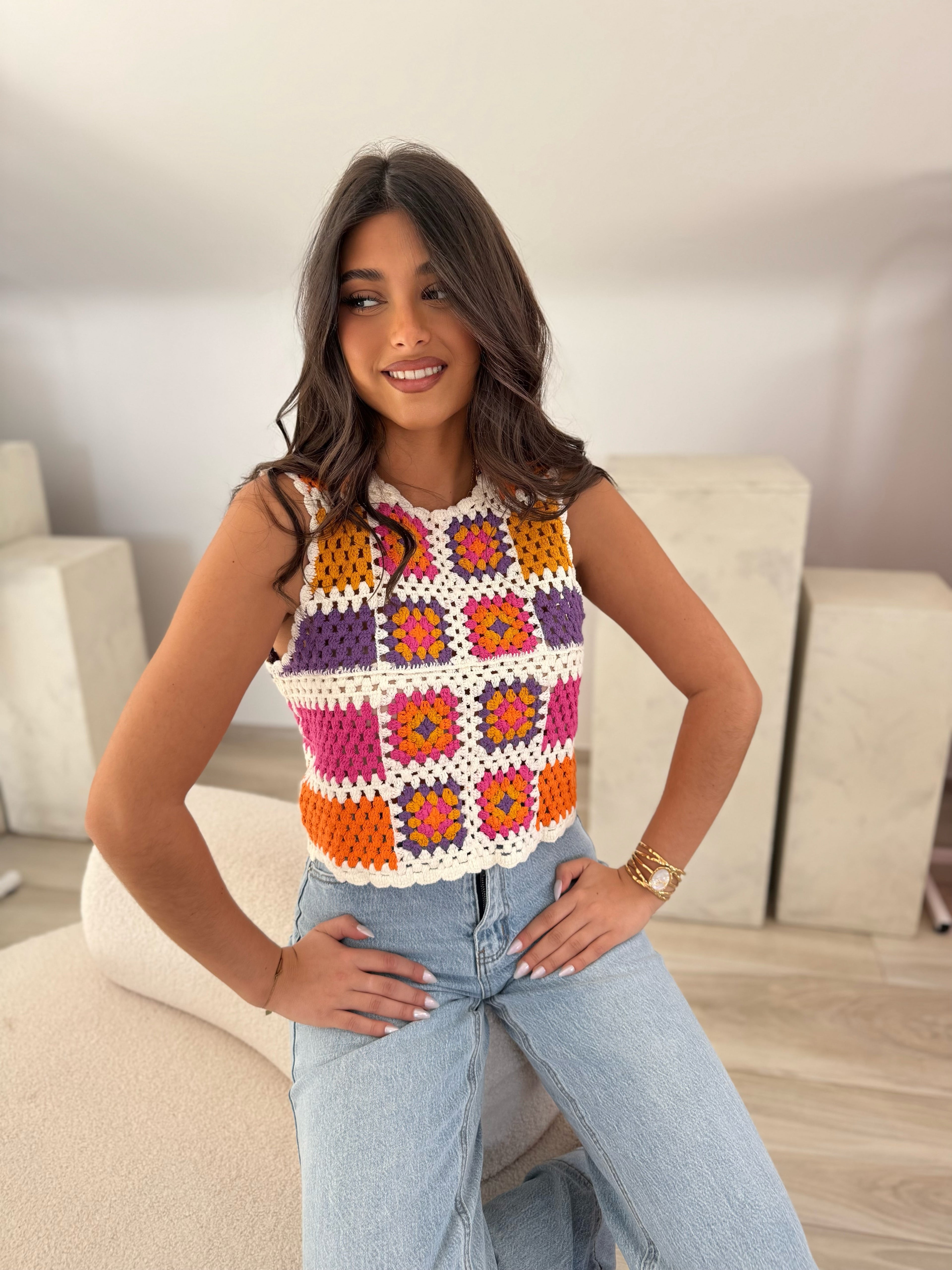 Top crochet Violette