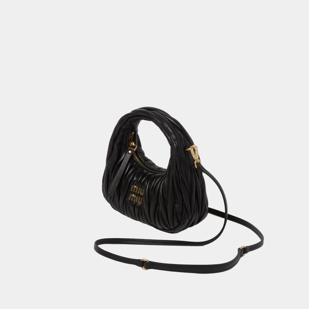 Mini Sac Hobo Wander en Nappa Matelassé